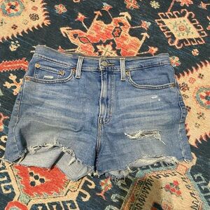 Denim Distressed Women Shorts